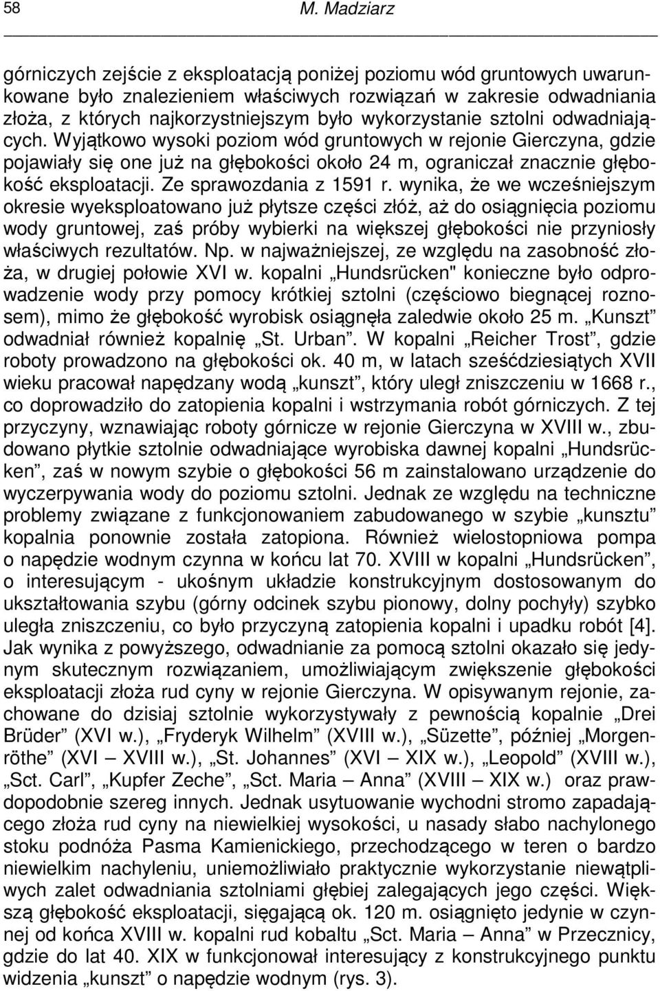 Ze sprawozdania z 1591 r.