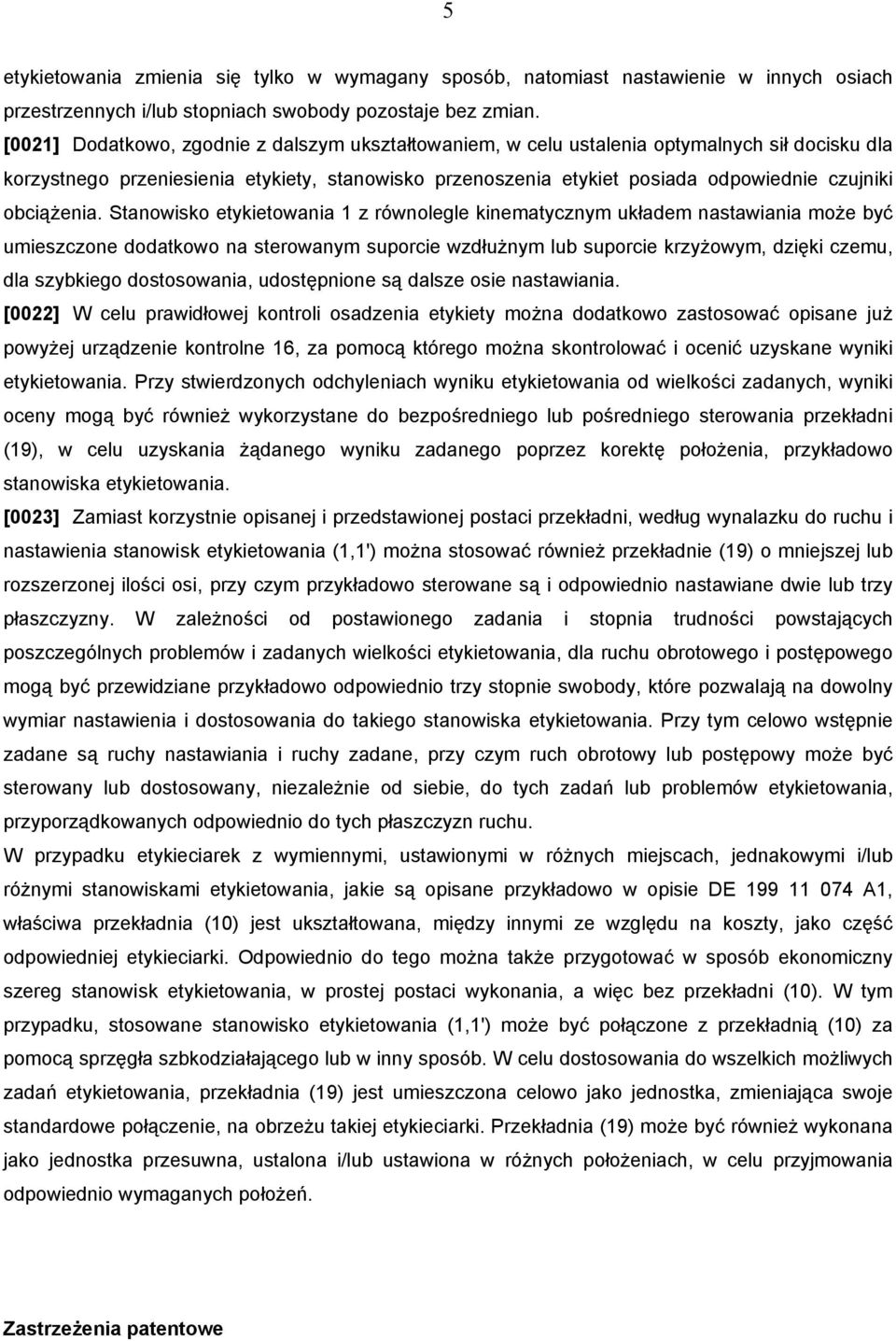 obciążenia.