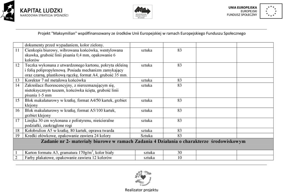 polipropylenową. Posiada mechanizm zamykający oraz czarną, plastikową rączkę, format A, grubość 35 mm.