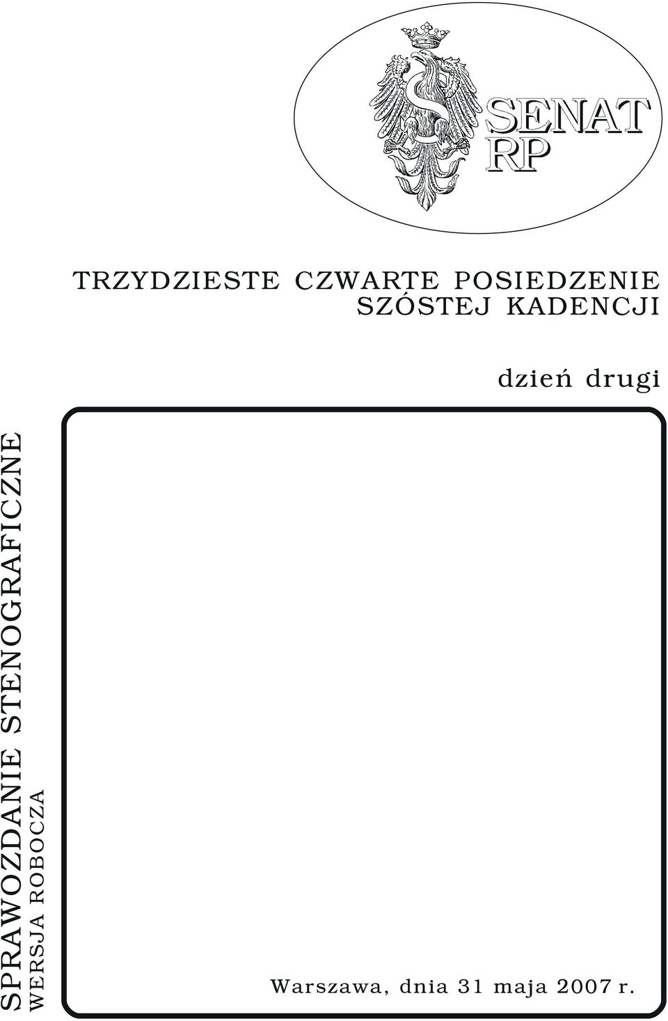 SPRAWOZDANIE STENOGRAFICZNE