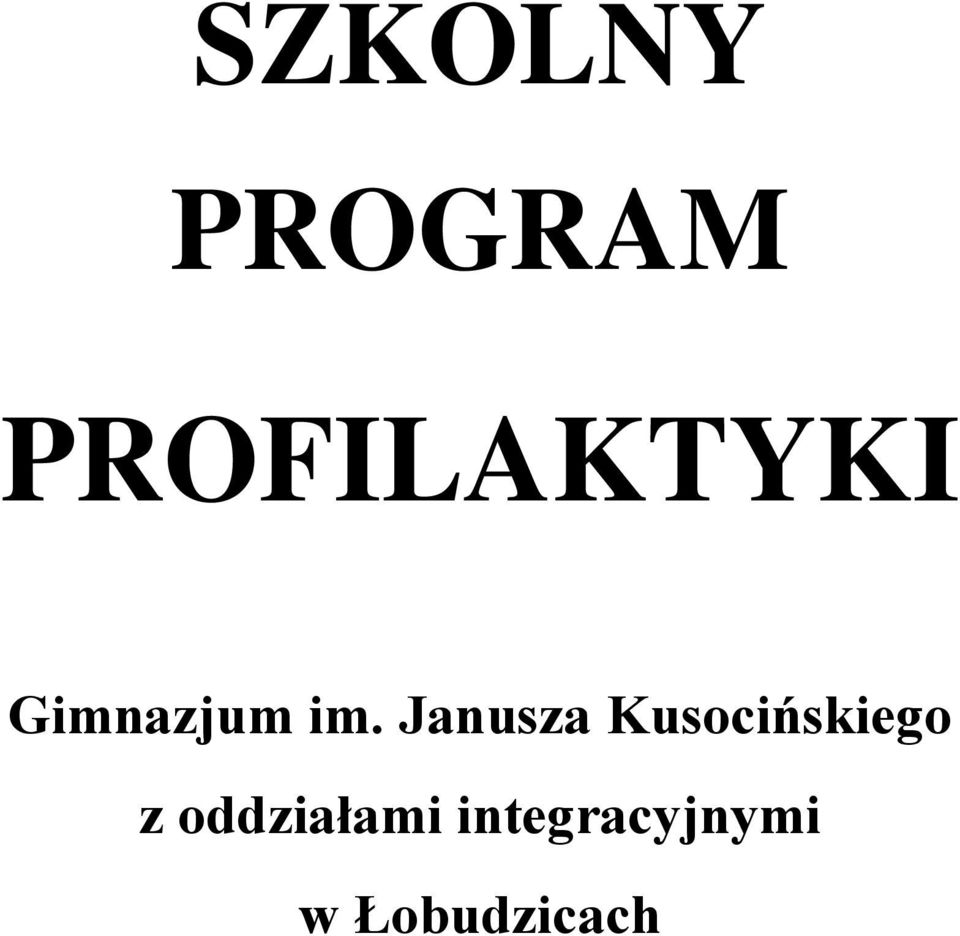 Janusza Kusocińskiego z