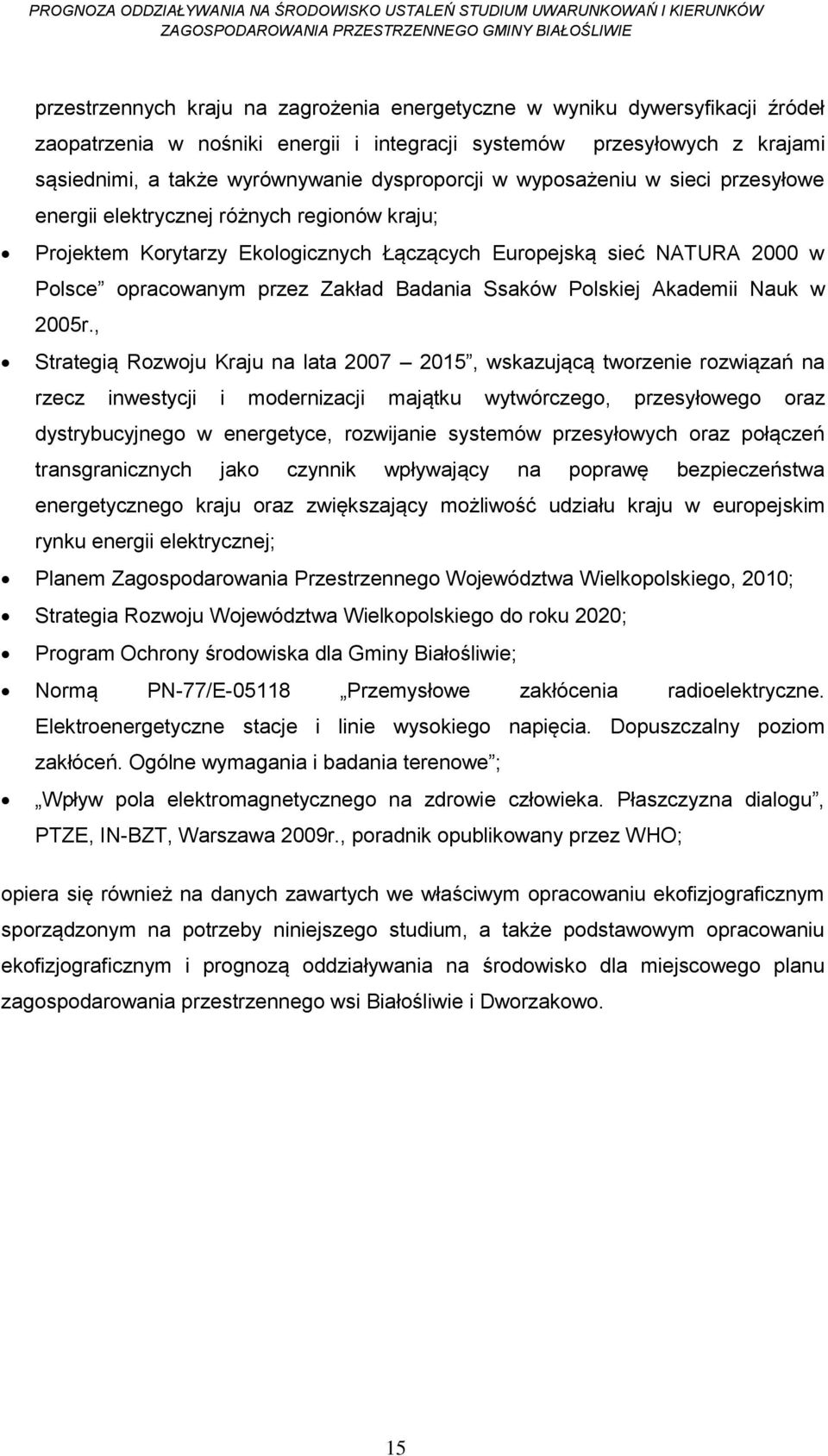 Badania Ssaków Polskiej Akademii Nauk w 2005r.