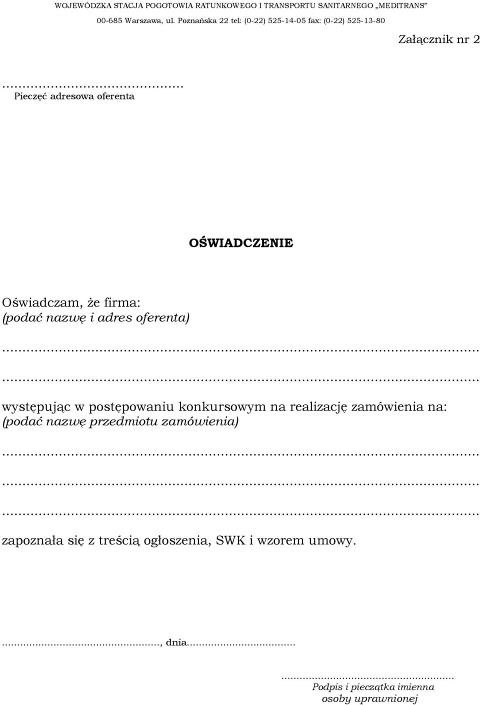 oferenta).