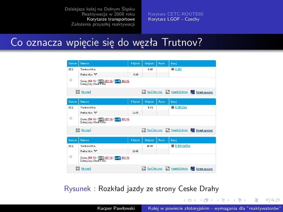 się do węzła Trutnov?