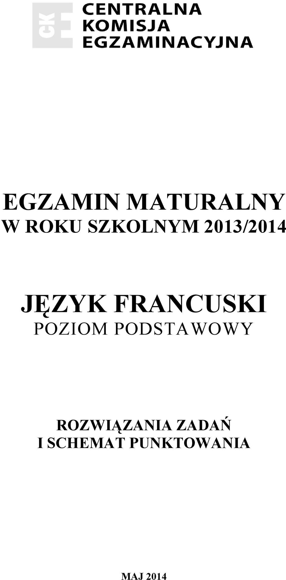 FRANCUSKI POZIOM PODSTAWOWY