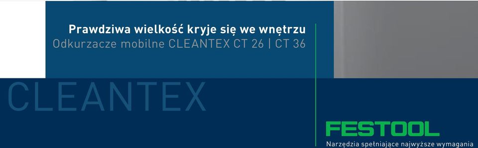 CLEANTEX CT 26 CT 36 Narzędzia