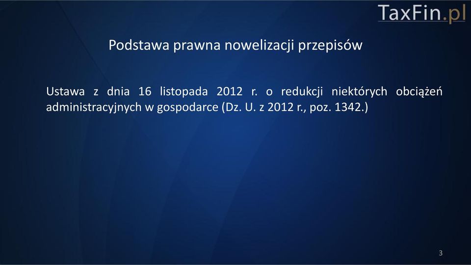 o redukcji niektórych obciążeń