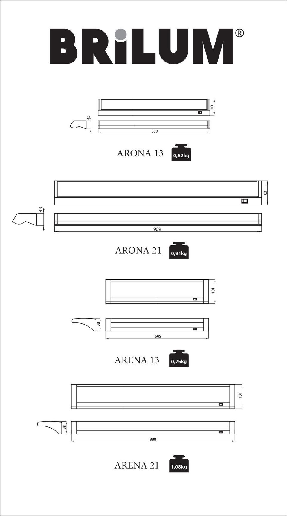 0,91kg ARENA 13