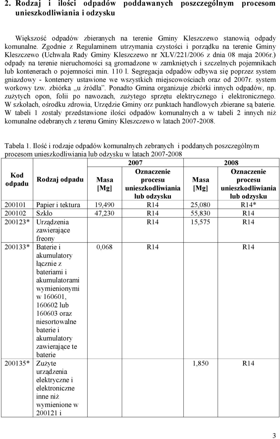 ) odpady na terenie nieruchomości są gromadzone w zamkniętych i szczelnych pojemnikach lub kontenerach o pojemności min. 110 l.