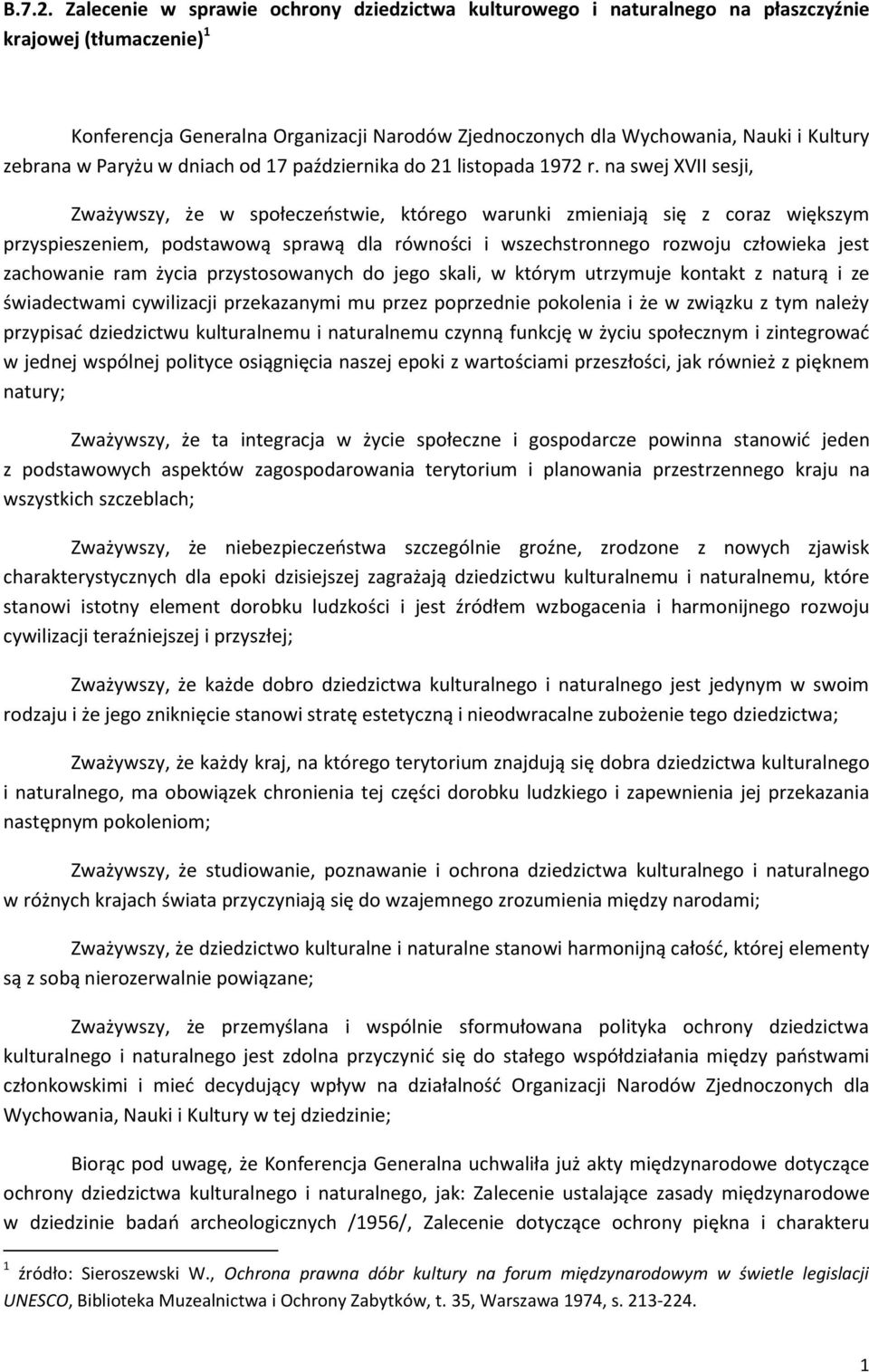 zebrana w Paryżu w dniach od 17 października do 21 listopada 1972 r.