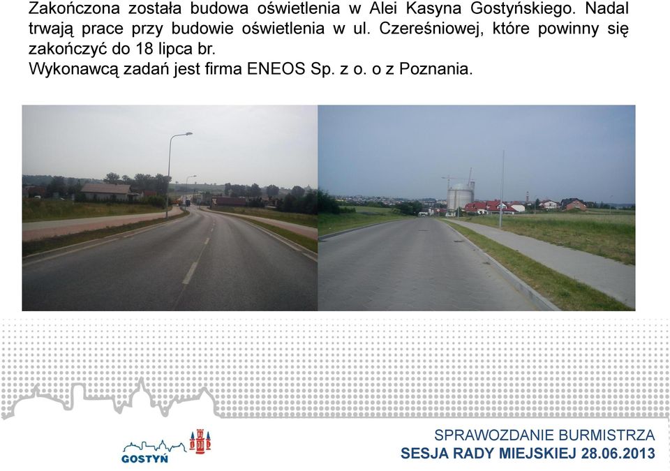 Nadal trwają prace przy budowie oświetlenia w ul.