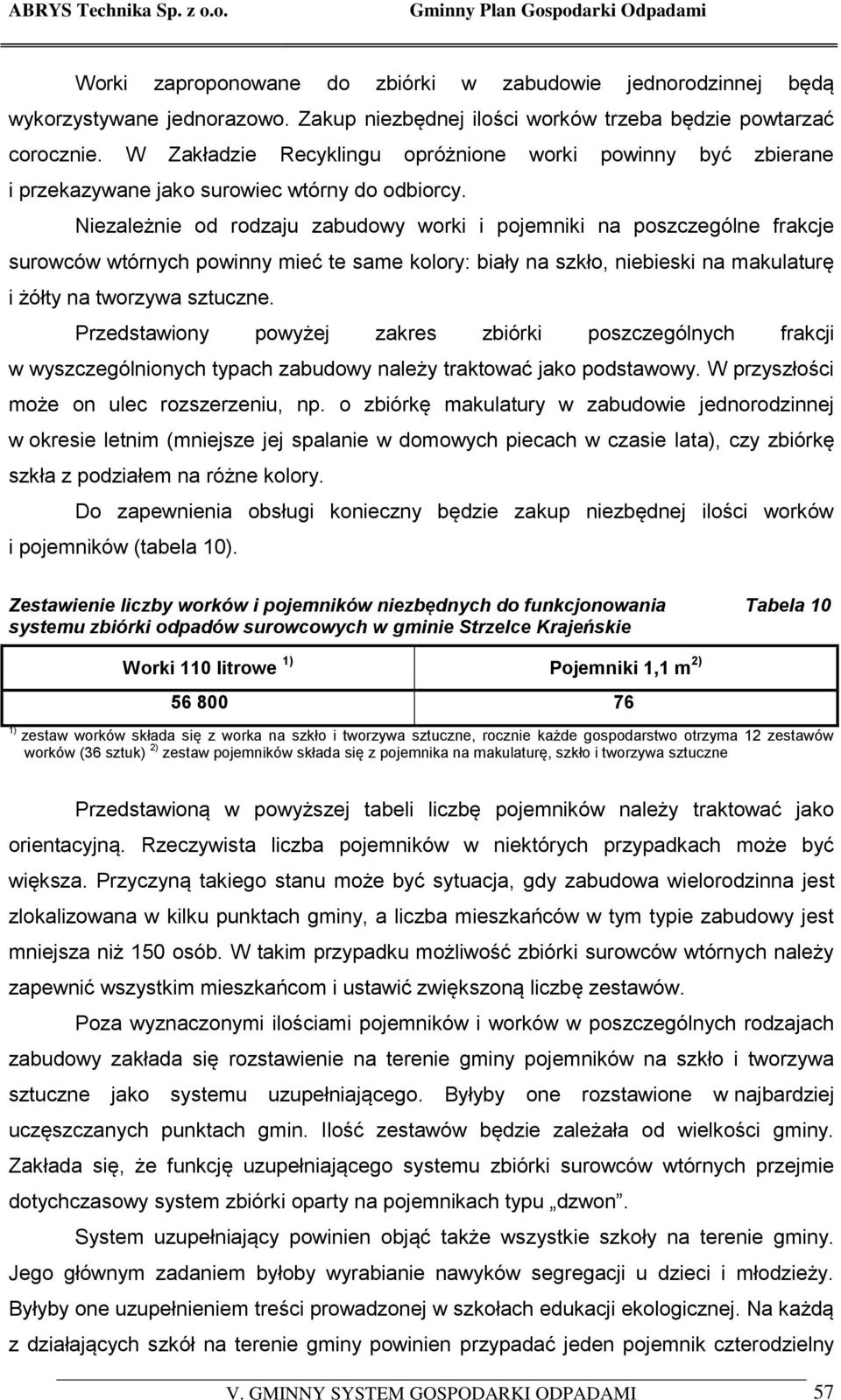 Niezależnie od rodzaju zabudowy worki i pojemniki na poszczególne frakcje surowców wtórnych powinny mieć te same kolory: biały na szkło, niebieski na makulaturę i żółty na tworzywa sztuczne.