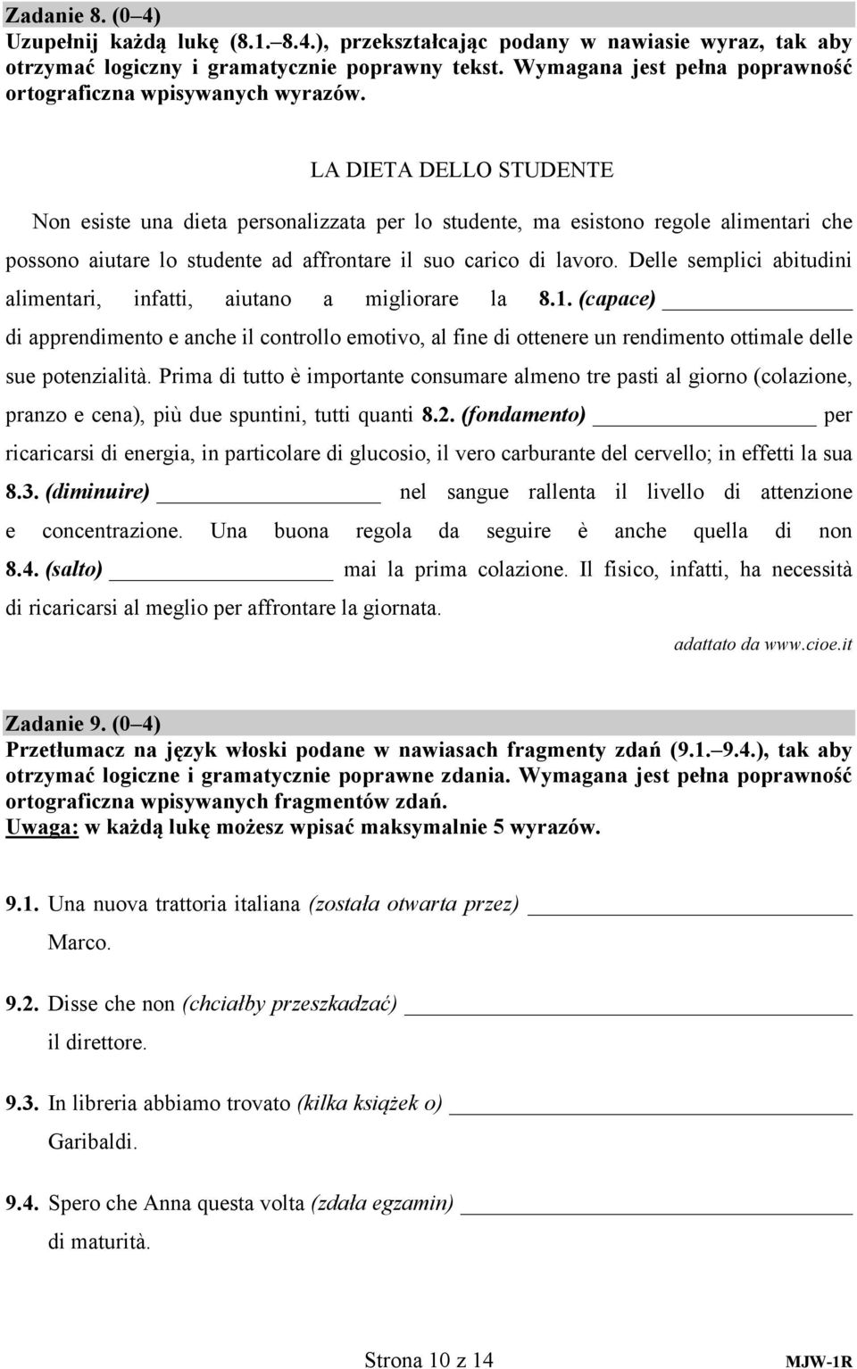 LA DIETA DELLO STUDENTE Non esiste una dieta personalizzata per lo studente, ma esistono regole alimentari che possono aiutare lo studente ad affrontare il suo carico di lavoro.