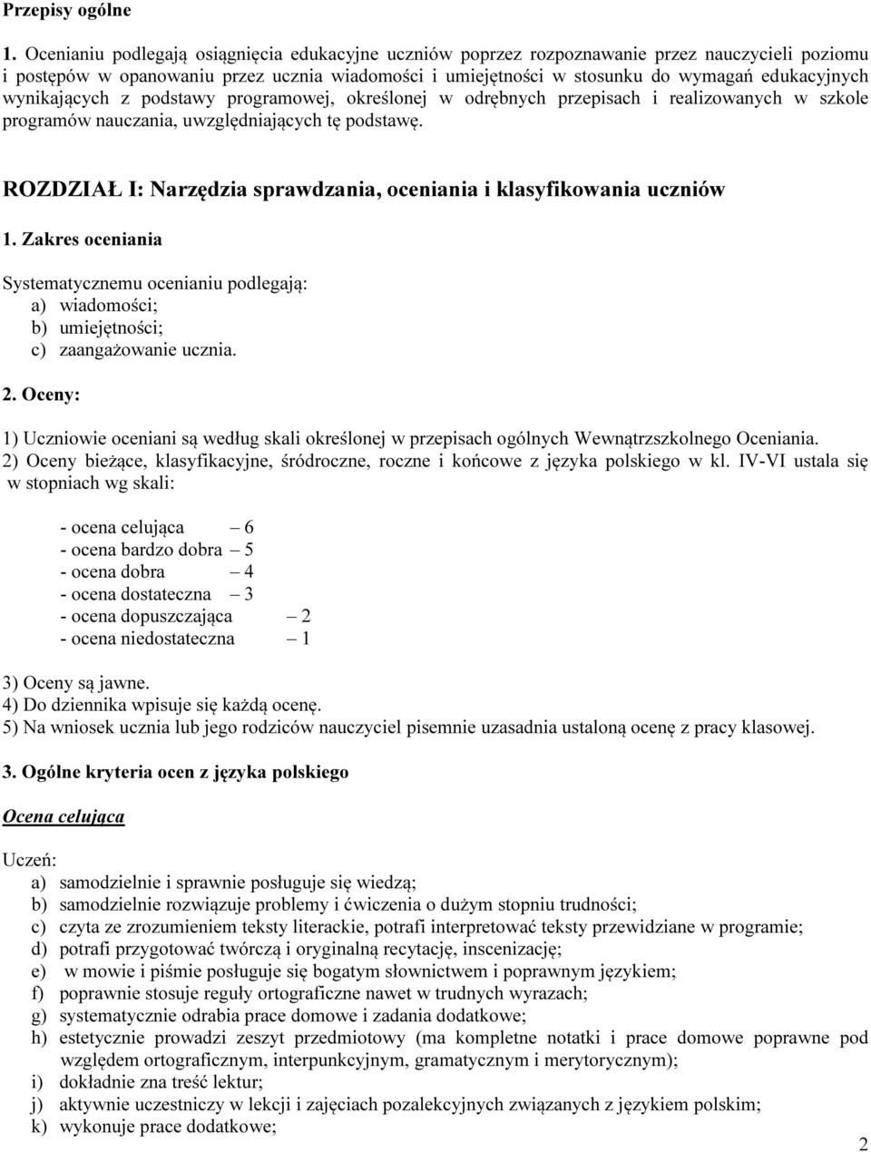 wynikających z podstawy programowej, określonej w odrębnych przepisach i realizowanych w szkole programów nauczania, uwzględniających tę podstawę.