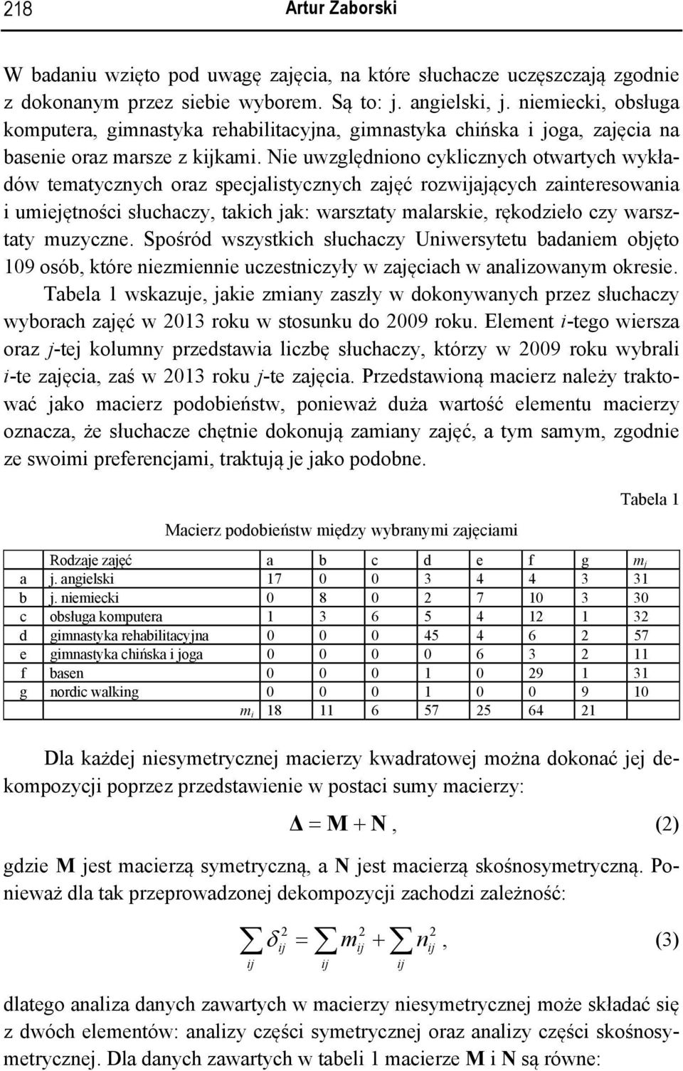 Ne uwzględnono cyklcznych otwartych wykładów tematycznych oraz specalstycznych zaęć rozwaących zanteresowana umeętnośc słuchaczy, takch ak: warsztaty malarske, rękodzeło czy warsztaty muzyczne.