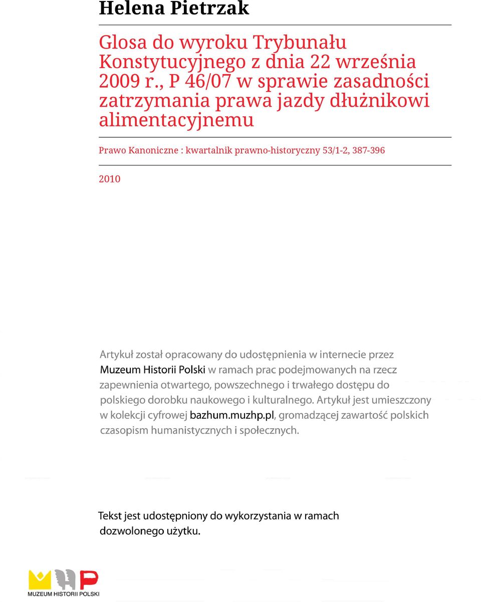 , P 46/07 w sprawie zasadności zatrzymania prawa jazdy