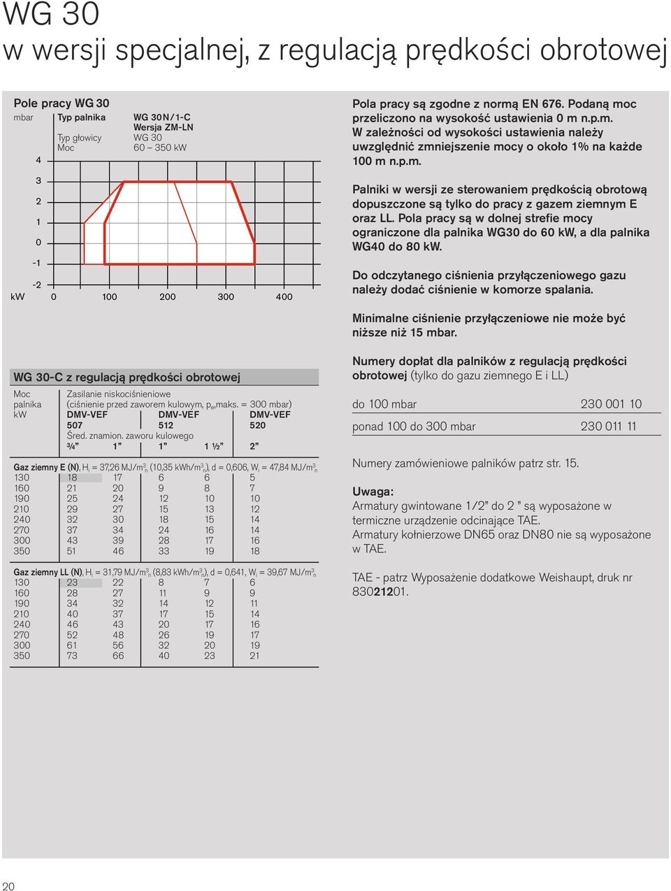 zaworu kulowego ¾ 1 1 1 ½ 2 Gaz ziemny E (N),H i = 37,26 MJ/m 3 n (1,35 kwh/m 3 n), d =,66, W i = 47,84 MJ/m 3 n 13 18 17 6 6 5 16 21 2 9 8 7 19 25 24 12 1 1 21 29 27 15 13 12 24 32 3 18 15 14 27 37