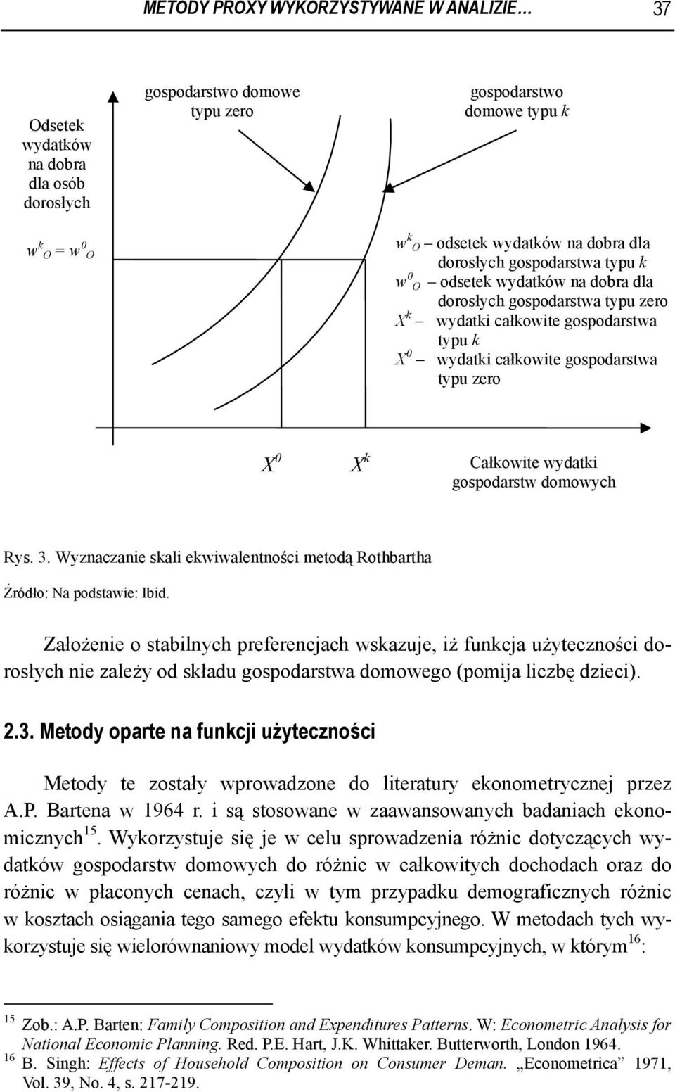 Całkowite wydatki gospodarstw domowych Rys. 3. Wyznaczanie skali ekwiwalentności metodą Rothbartha Źródło: Na podstawie: Ibid.