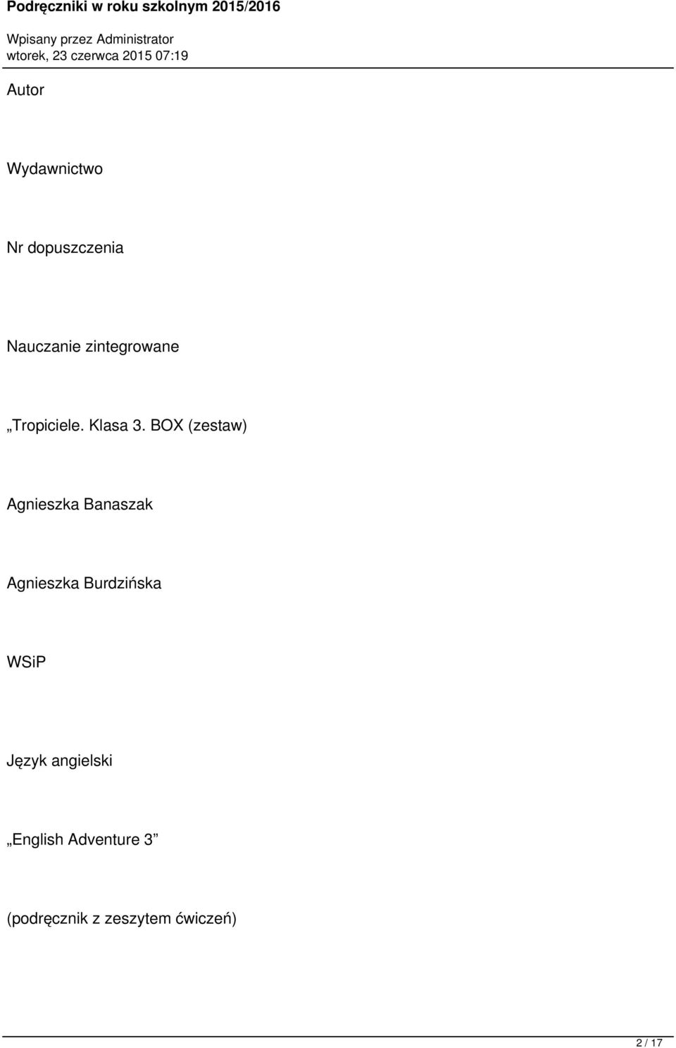 BOX (zestaw) Agnieszka Banaszak Agnieszka Burdzińska