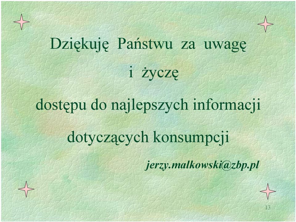 informacji dotyczących