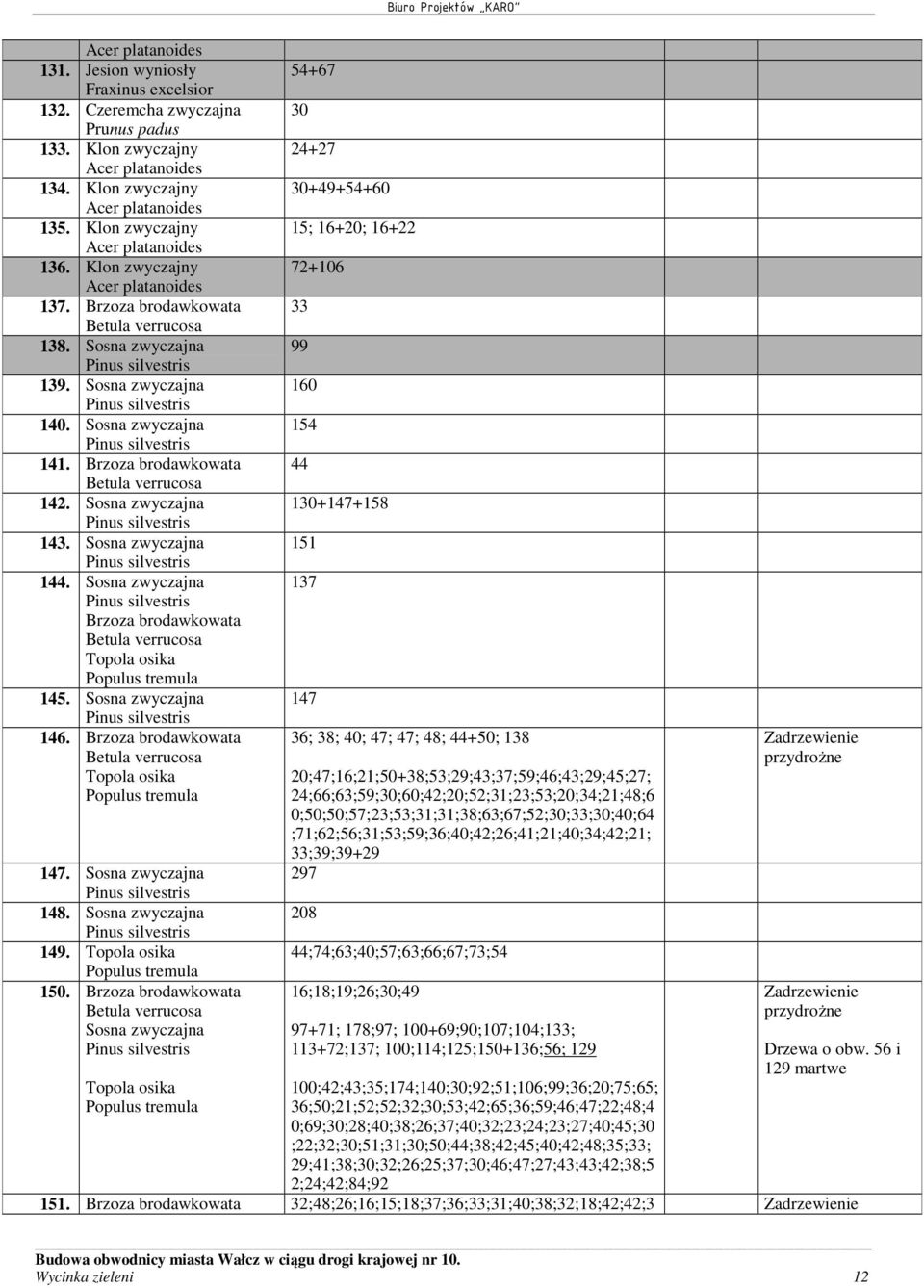 Sosna zwyczajna. Sosna zwyczajna 9. Topola osika Populus tremula 50.