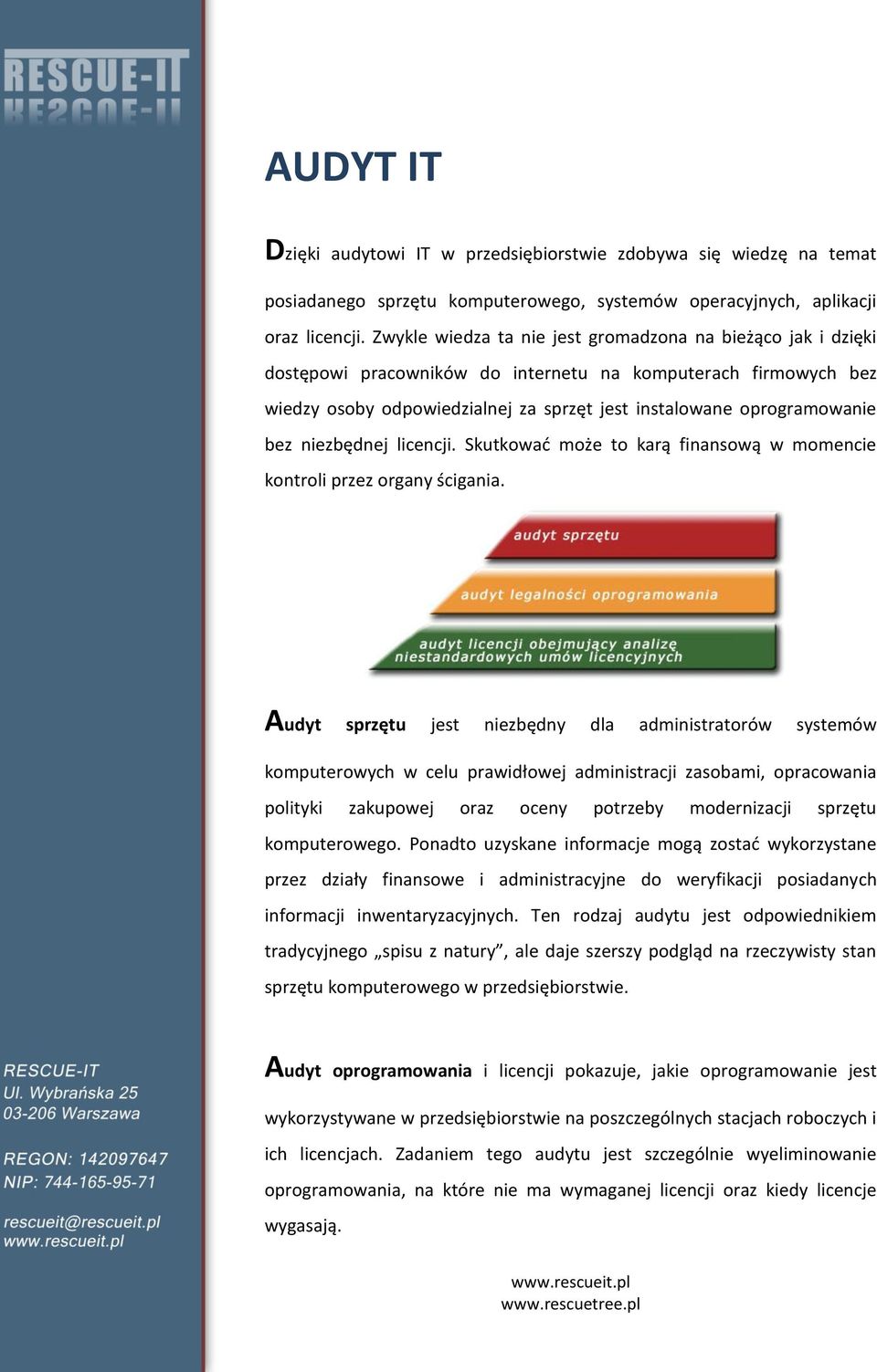 niezbędnej licencji. Skutkowad może to karą finansową w momencie kontroli przez organy ścigania.