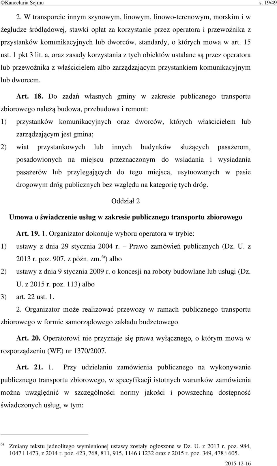 standardy, o których mowa w art. 15 ust. 1 pkt 3 lit.