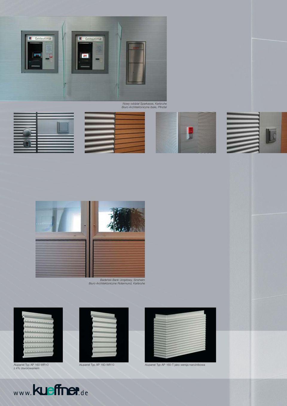 Rotermund, Karlsruhe Alupanel Typ AP 160-WR10 z 4% otworowaniem