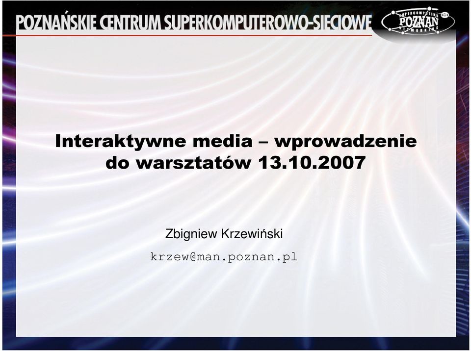 warsztatów 13.10.