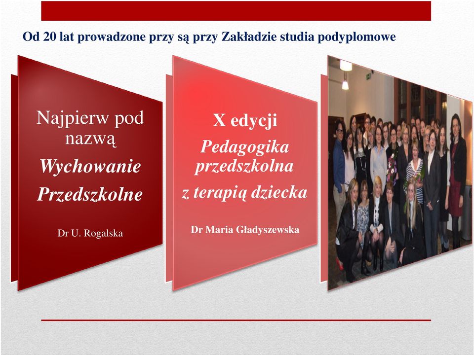 Przedszkolne X edycji Pedagogika przedszkolna z