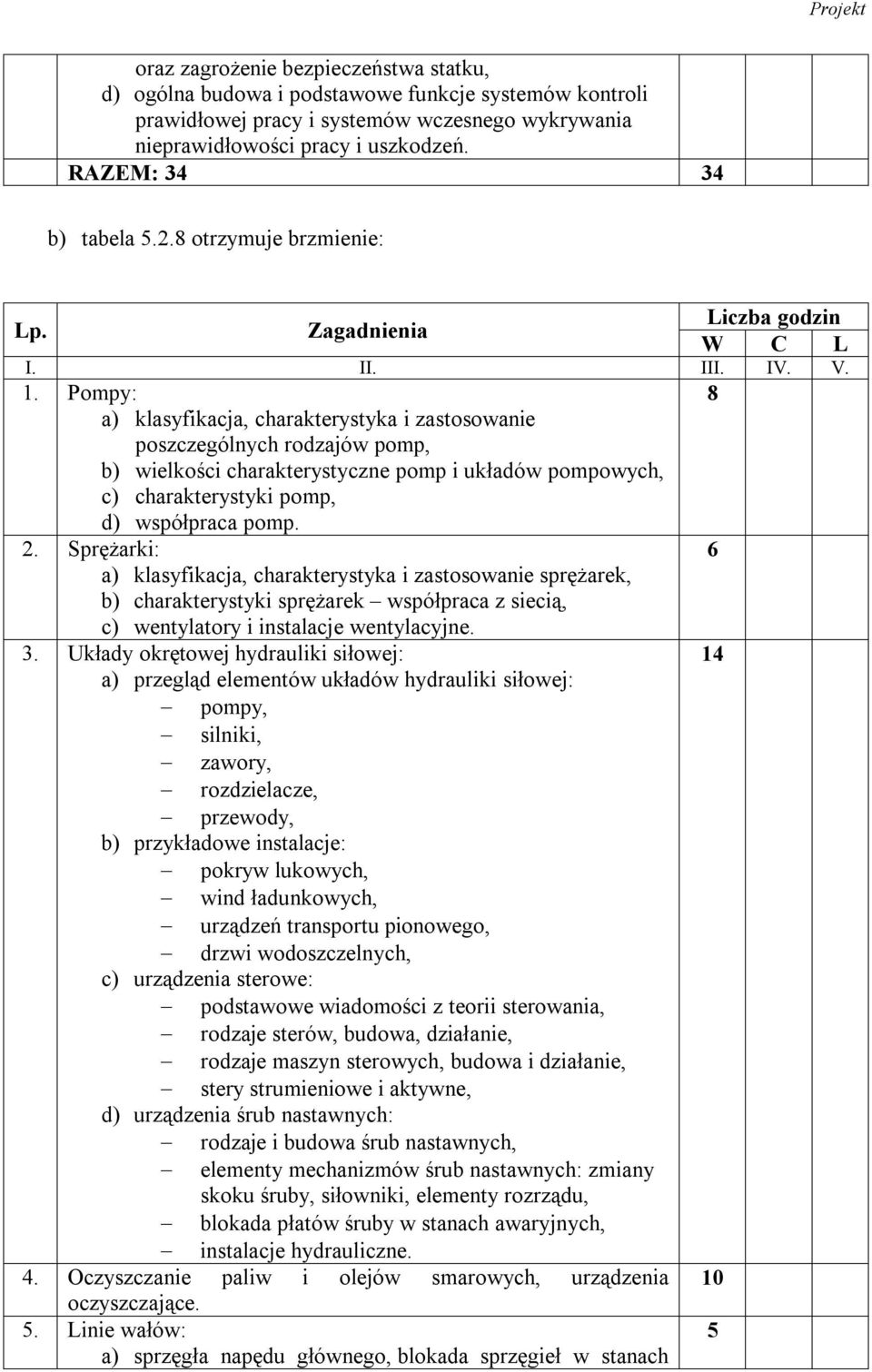 Pompy: 8 a) klasyfikacja, charakterystyka i zastosowanie poszczególnych rodzajów pomp, b) wielkości charakterystyczne pomp i układów pompowych, c) charakterystyki pomp, d) współpraca pomp.