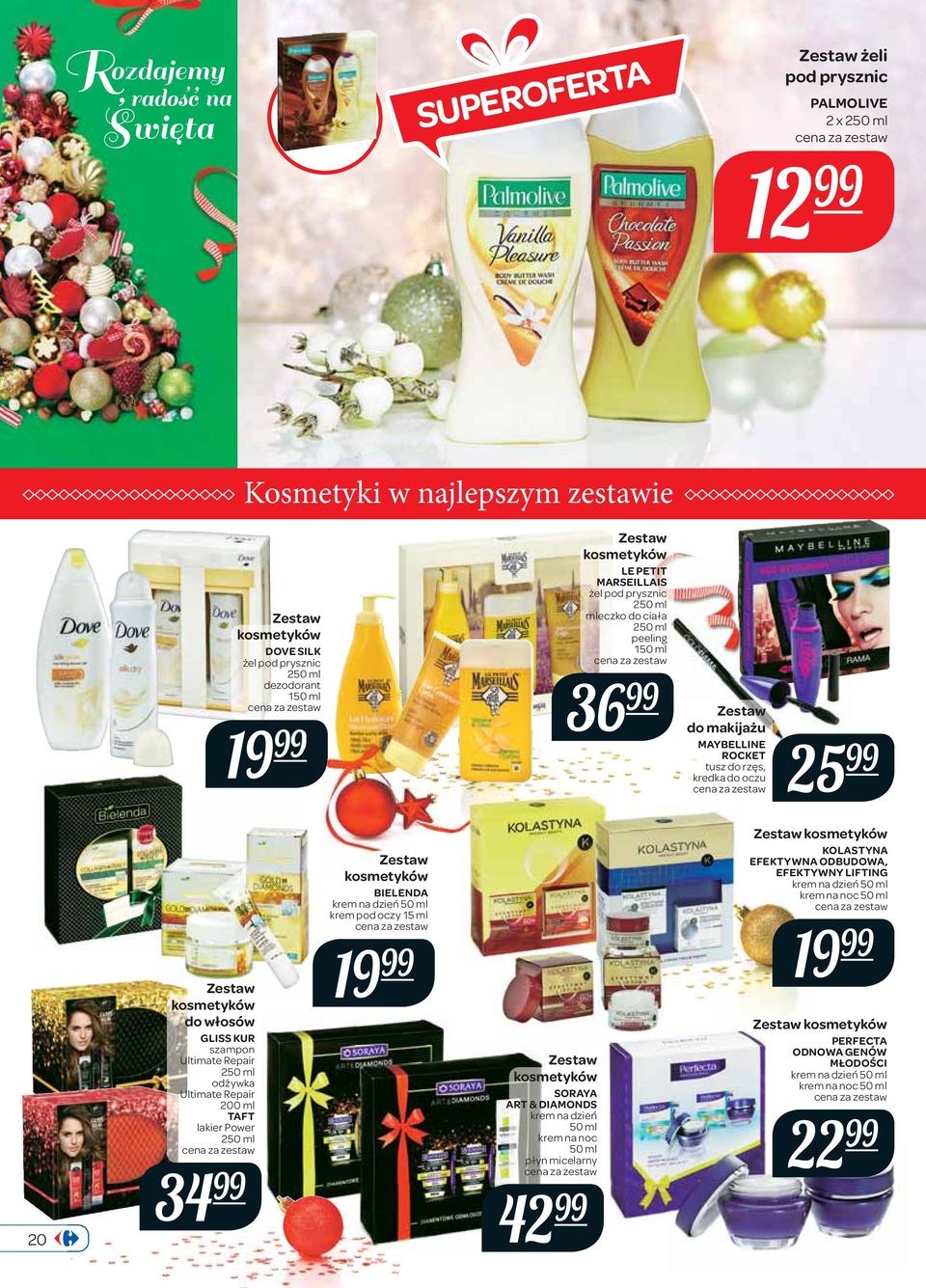 odżywka Ultimate Repair 200 ml TAFT lakier Power 250 ml 34 kosmetyków BIELENDA krem na dzień 50 ml krem pod oczy 15 ml 19 kosmetyków SORAYA ART & DIAMONDS krem na dzień 50 ml krem na noc 50 ml