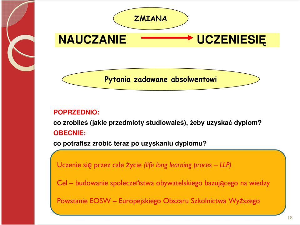 OBECNIE: co potrafisz zrobić teraz po uzyskaniu dyplomu?