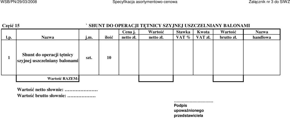 operacji tętnicy szyjnej uszczelniany