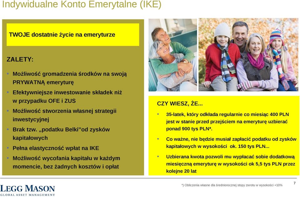podatku Belki od zysków kapitałowych Pełna elastyczność wpłat na IKE Możliwość wycofania kapitału w każdym momencie, bez żadnych kosztów i opłat CZY WIESZ, ŻE.