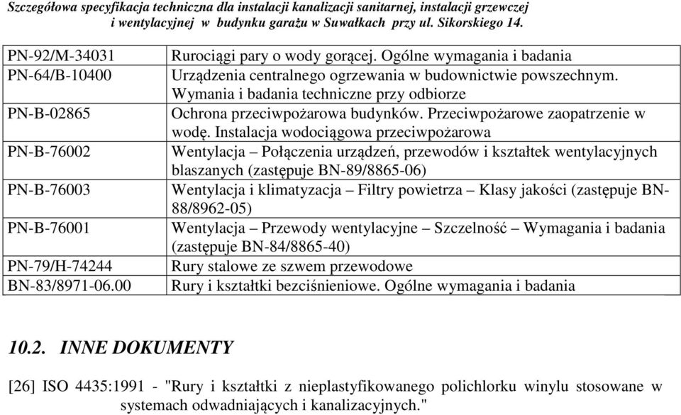 Przeciwpożarowe zaopatrzenie w wodę.