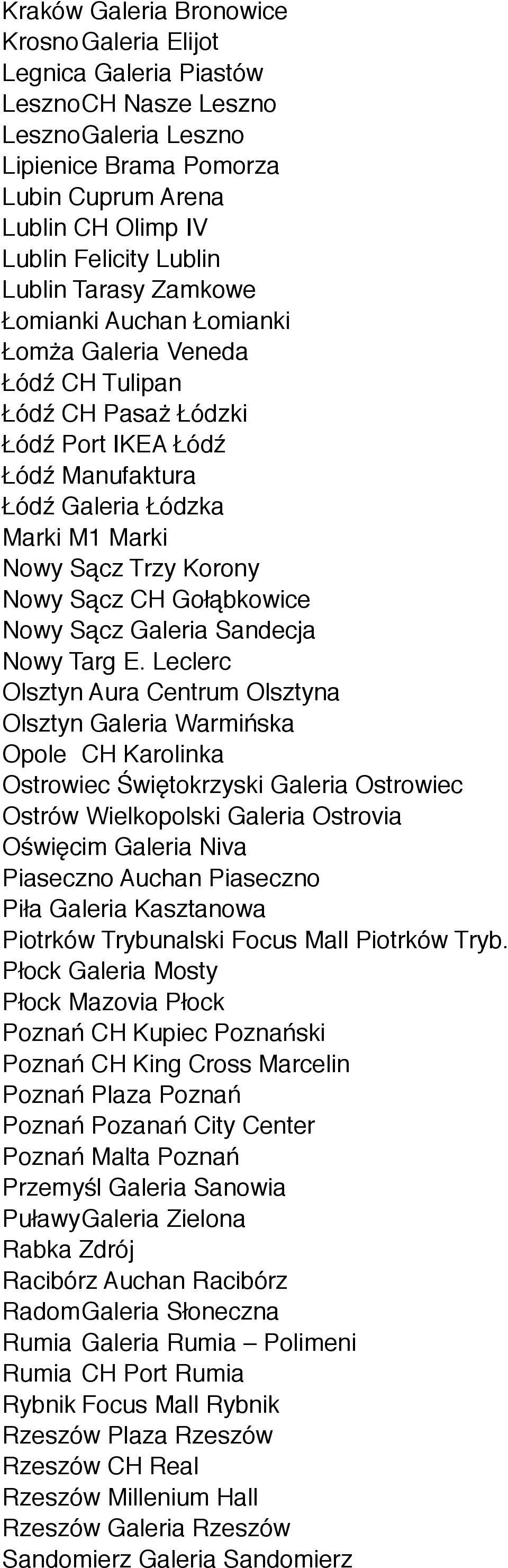 Nowy Sącz CH Gołąbkowice Nowy Sącz Galeria Sandecja Nowy Targ E.