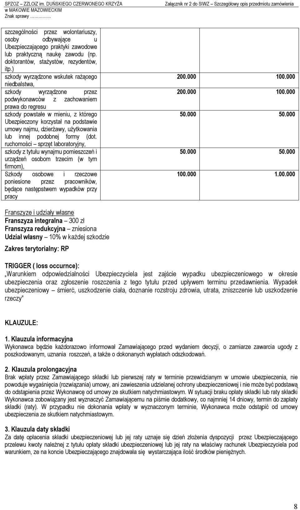 najmu, dzierżawy, użytkowania lub innej podobnej formy (dot.