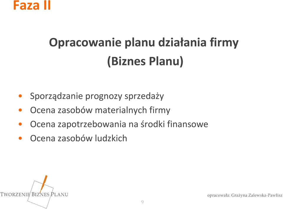 Ocena zasobów materialnych firmy Ocena