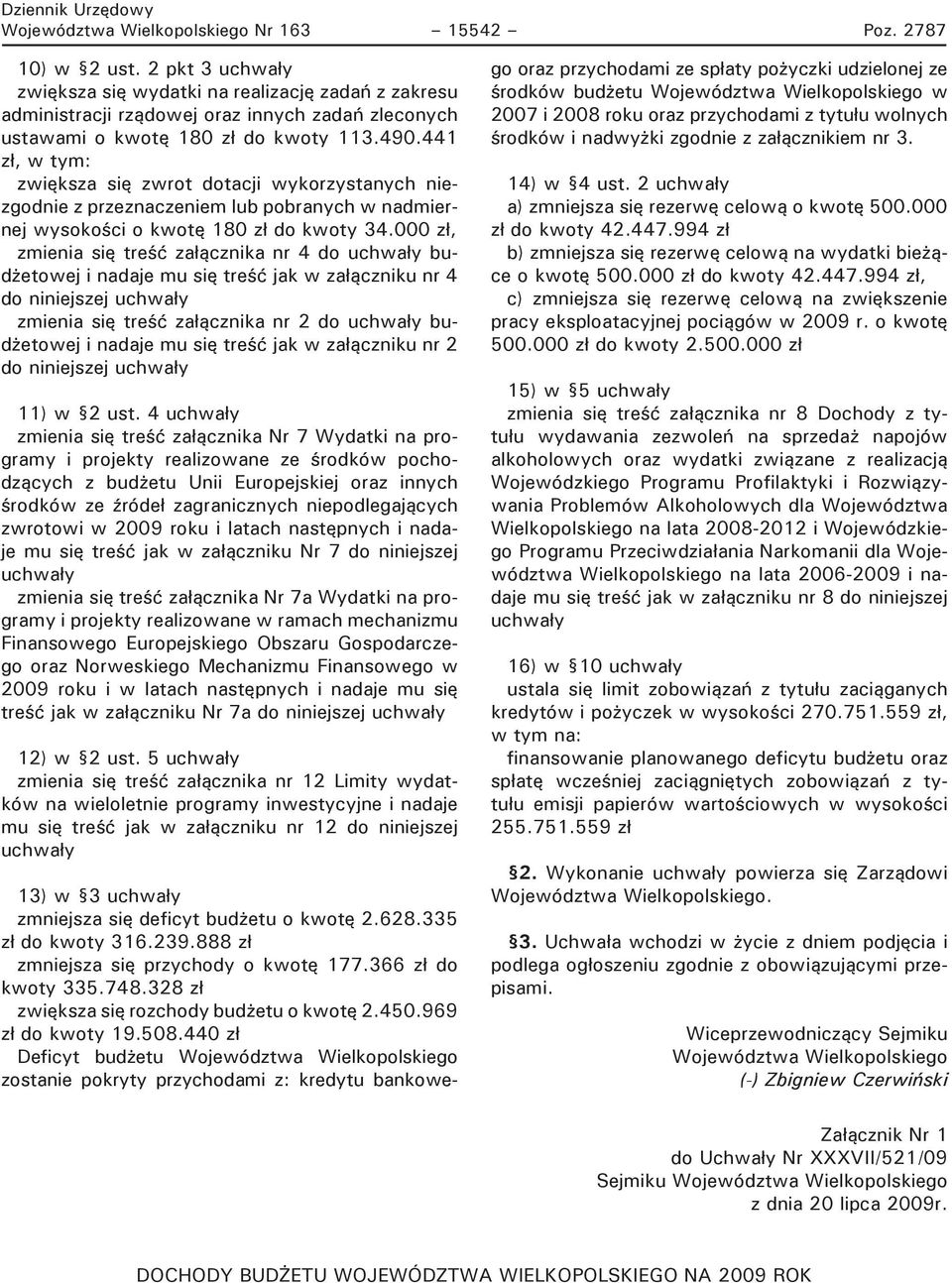 441 zł, w tym: zwiększa się zwrot dotacji wykorzystanych niezgodnie z przeznaczeniem lub pobranych w nadmiernej wysokości o kwotę 180 zł do kwoty 34.