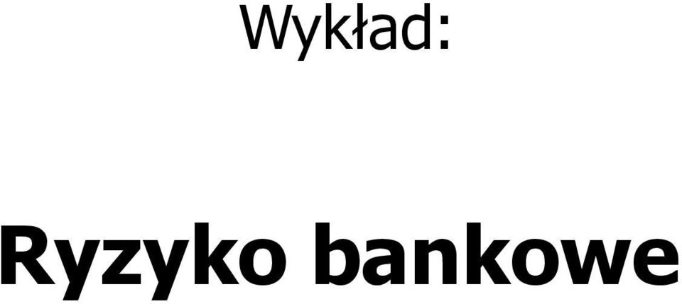 bankowe