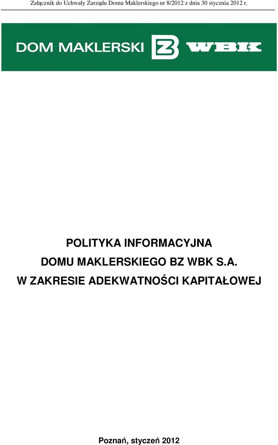 ZAKRESIE ADEKWATNOŚCI