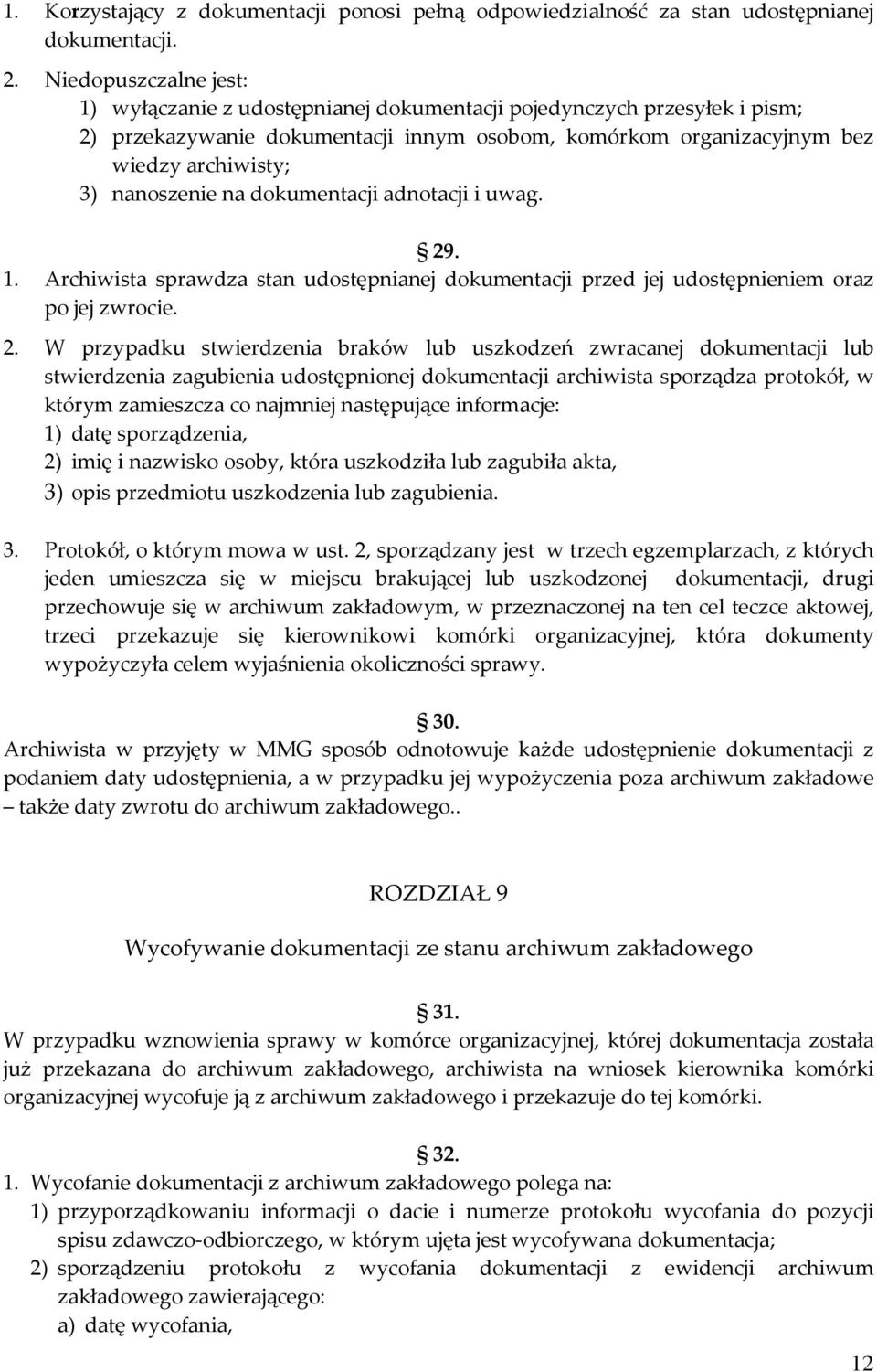 nanoszenie na dokumentacji adnotacji i uwag. 29