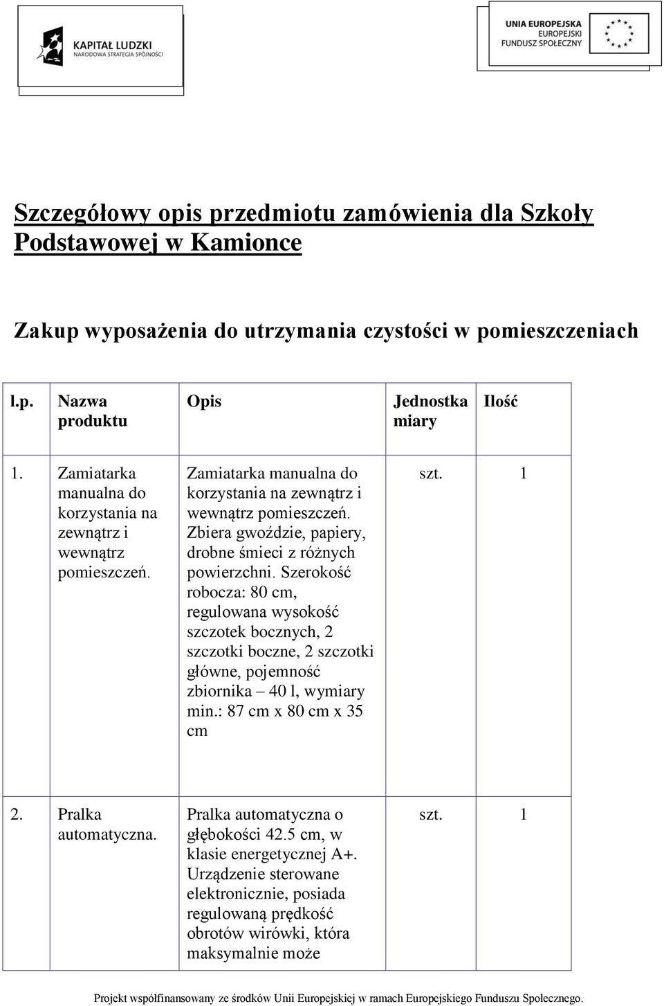 Zbiera gwoździe, papiery, drobne śmieci z różnych powierzchni.