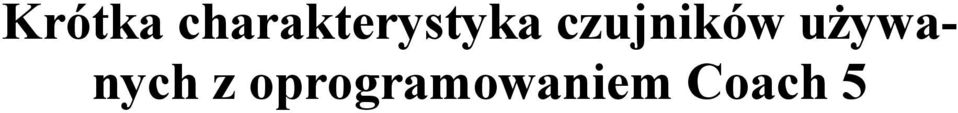 czujników