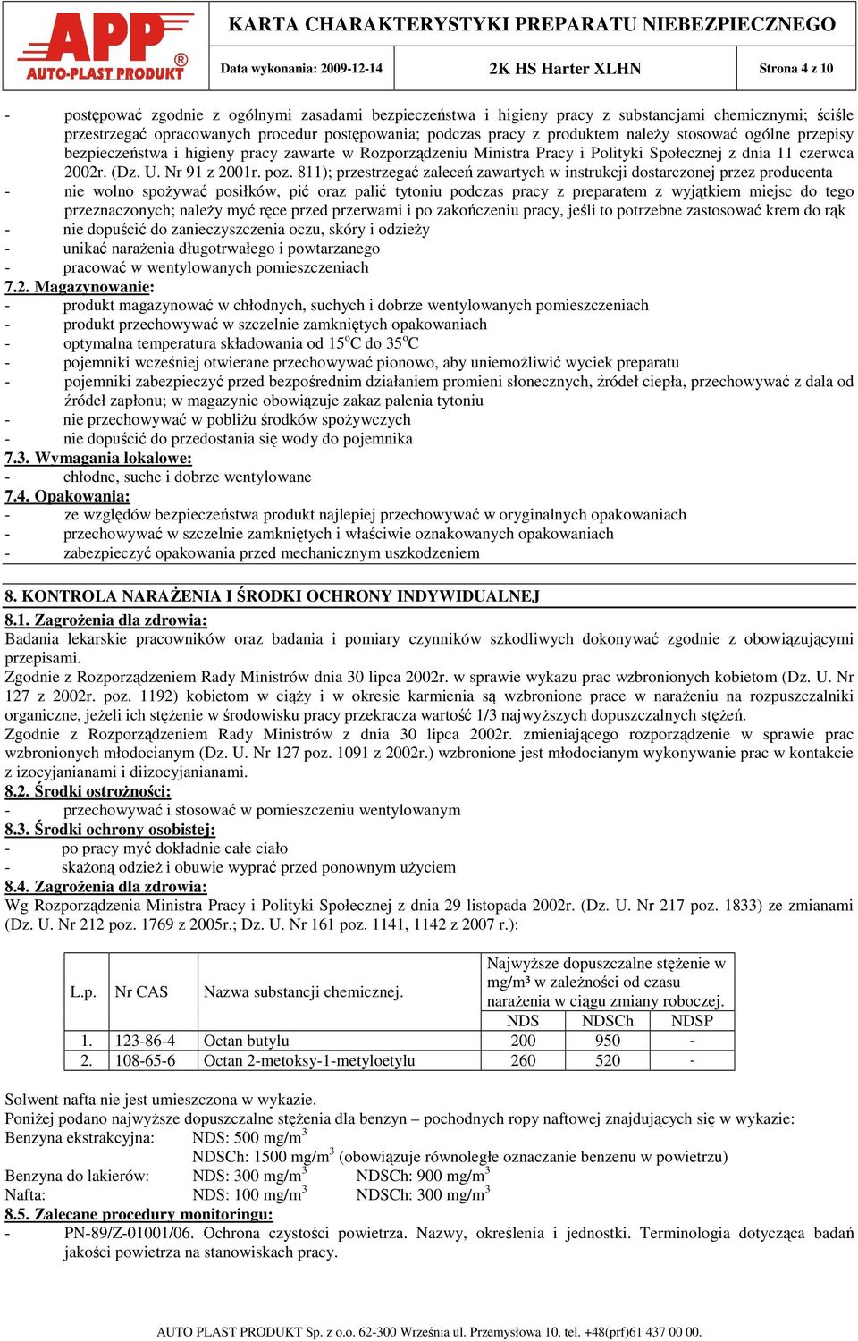 (Dz. U. Nr 91 z 2001r. poz.