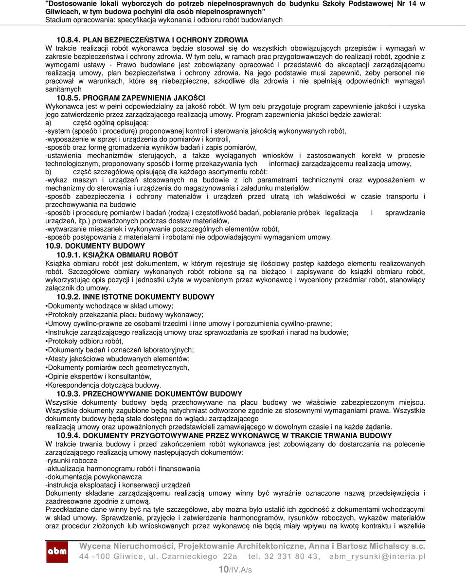 plan bezpieczeństwa i ochrony zdrowia.