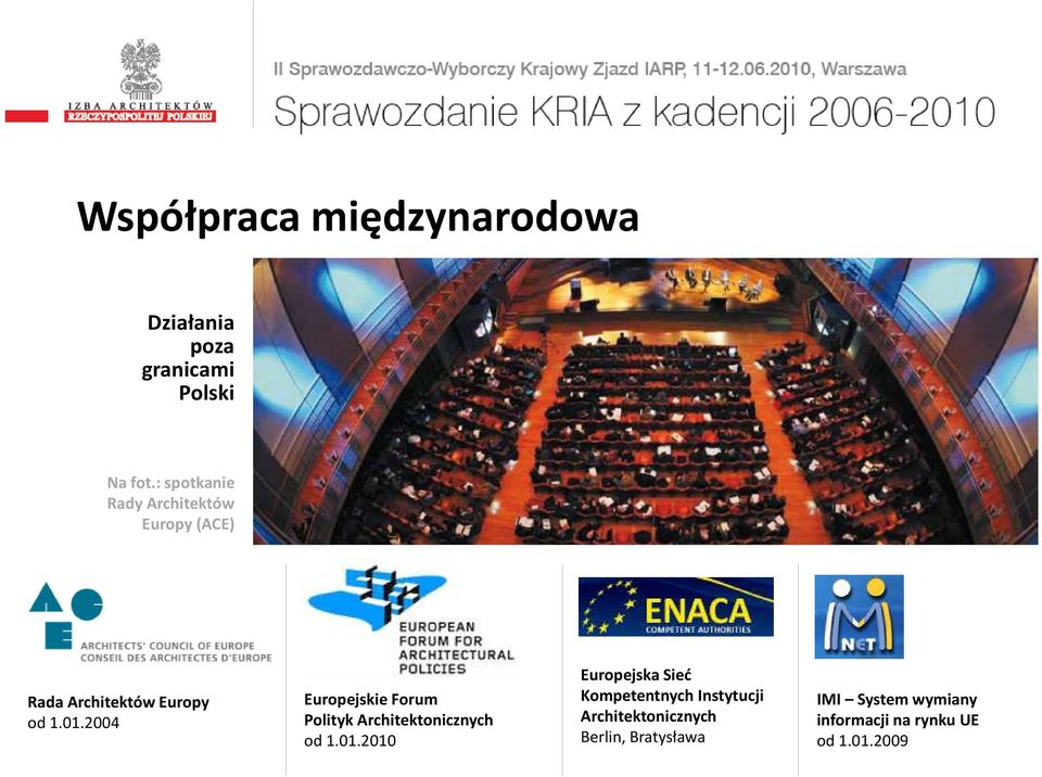 2004 Europejskie Forum Polityk Architektonicznych od 1.01.