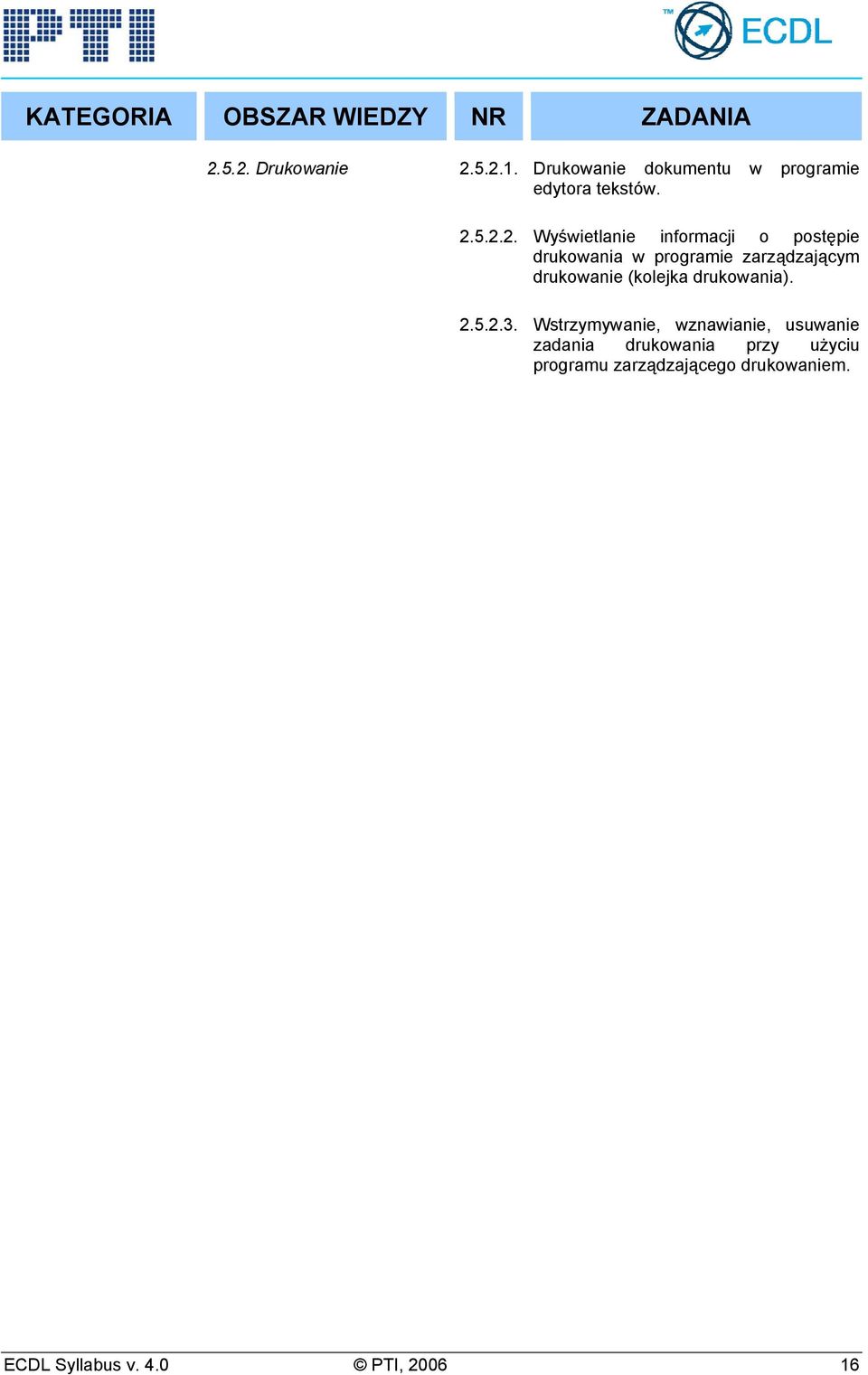 drukowanie (kolejka drukowania). 2.5.2.3.