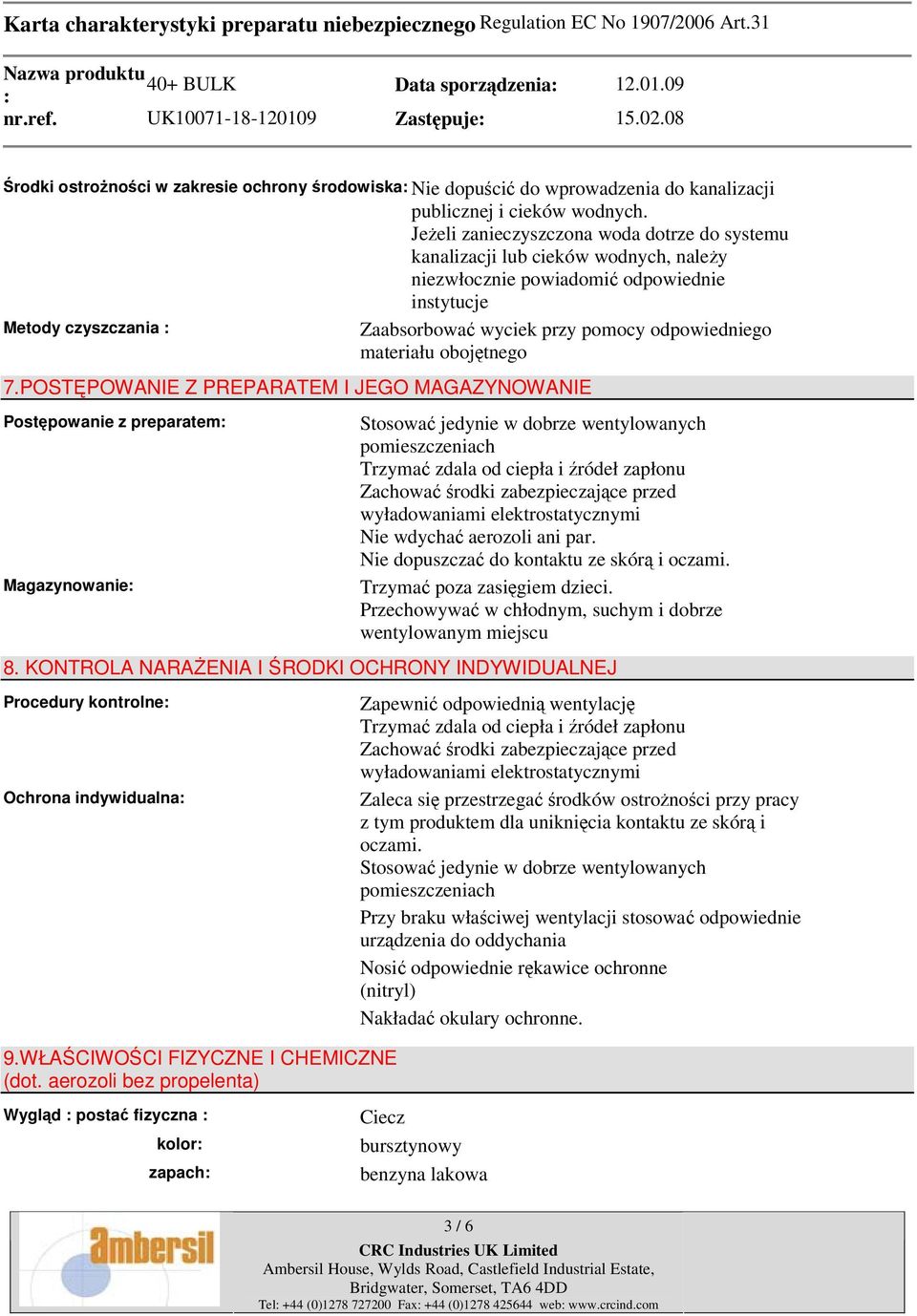 materiału obojętnego 7.